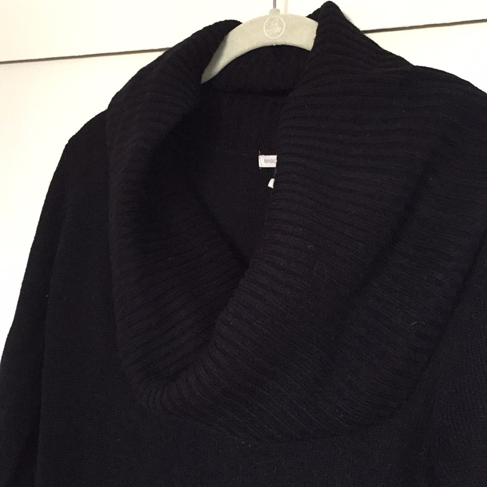 H&M Black Cowl Neck Sweater Dress Medium